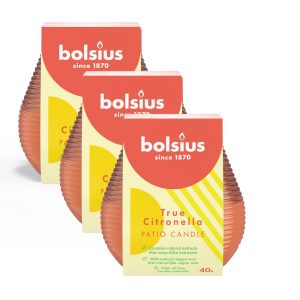 Bolsius Buitenkaars / Patiolight Citronella Earth 3 stuks