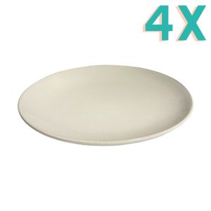 Home Society Diner Bord Sofie Beige 4 stuks