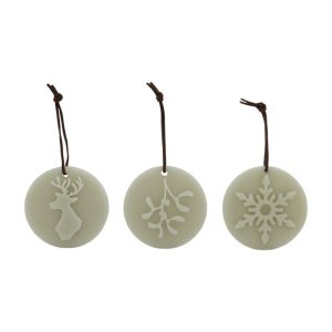 Home Society Geurende wax Ornamenten Winter Greige