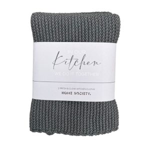 Home Society Vaatdoek 2 stuks Grijs
