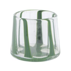 Home Society Waxinelicht houder Twist Groen