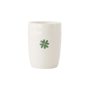 Zusss koffiemok klavertje wit/groen