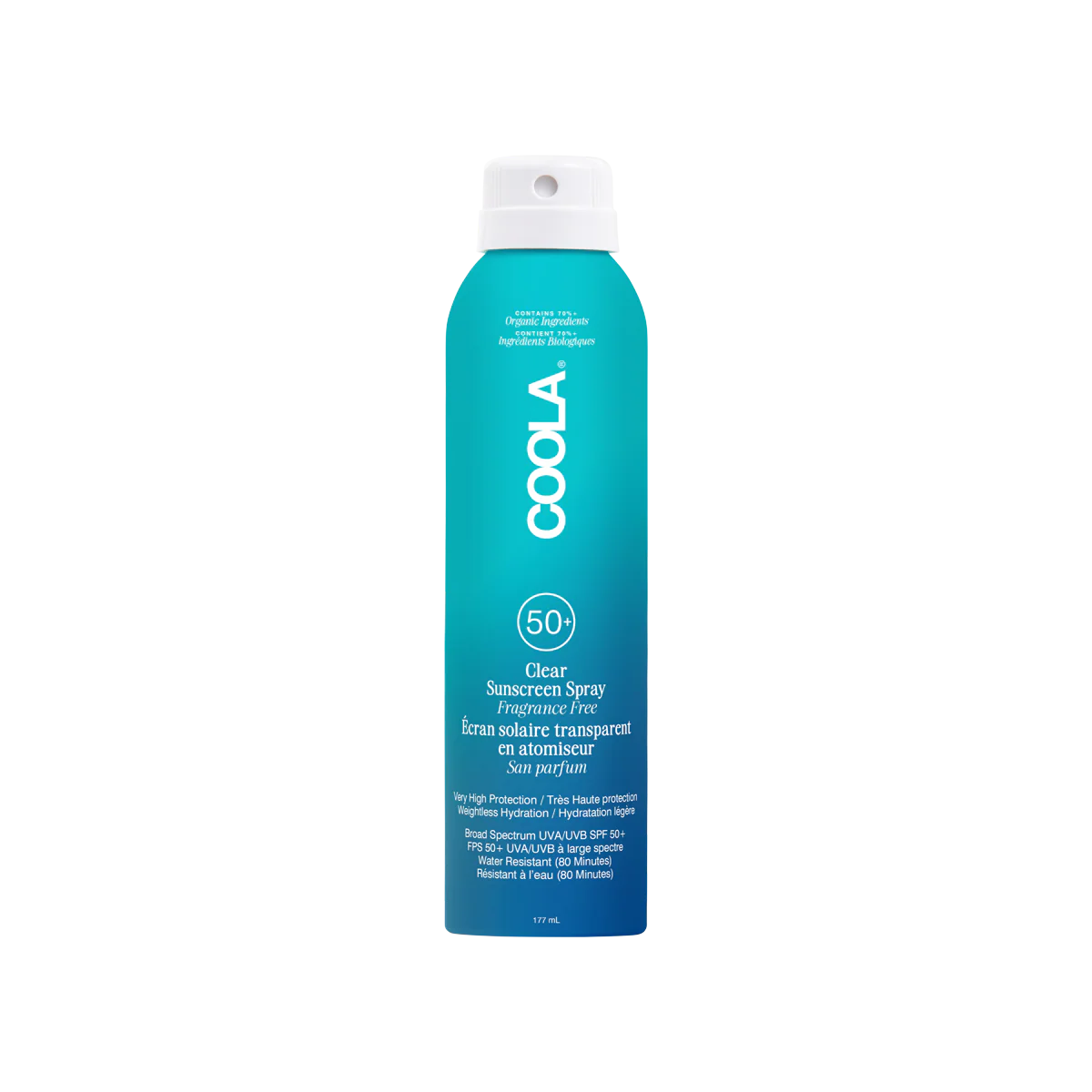 Coola Classic Body Sunscreen Spray SPF 50 fragrance-free 177ml